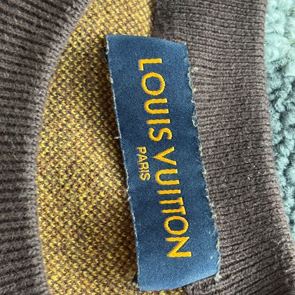 LV Checkered Brown Embroidered T shirt - Large - Picture 4 of 10